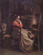 Jean Baptiste Camille  Corot L'atelier (mk11) oil painting picture wholesale